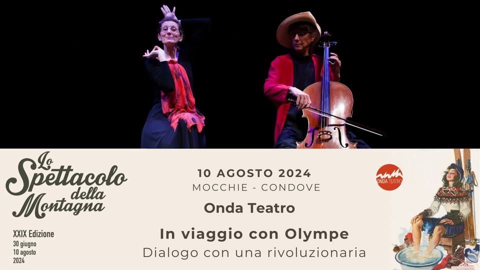 Evento In Viaggio Con Olympe Mocchie – Condove Locandina In Viaggio Con Olympe Mocchie – Condove - sabato 10 agosto ore 21:30 - 23:30
