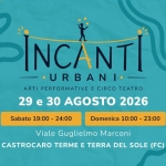 Immagine evento INCANTI URBANI Arti performative e Circo Teatro a Forlì (FC) INCANTI URBANI Arti performative e Circo Teatro a Forlì (FC) il 29 agosto - 30 agosto 2026