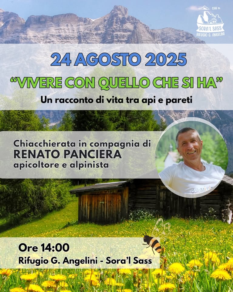 Evento Incontro con Renato Panciera Locandina Incontro con Renato Panciera - domenica 24 agosto ore 14:00 - 16:00