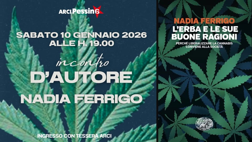 Evento Incontro D’autore Con Nadia Ferrigo Locandina Incontro D’autore Con Nadia Ferrigo - sabato 10 gennaio ore 19:00 - 20:00