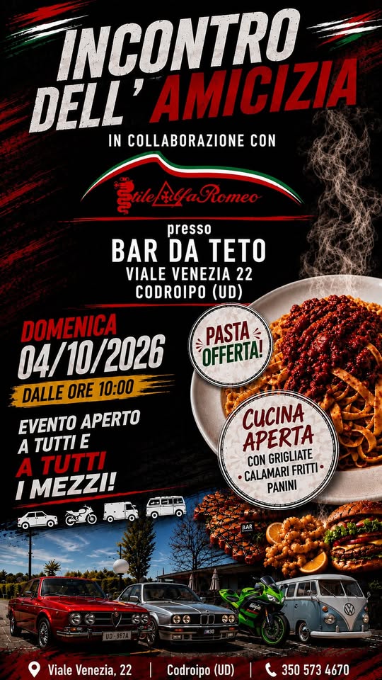 Evento Incontro Dell’amicizia Locandina Incontro Dell’amicizia - domenica 4 ottobre ore 10:00 - 12:00