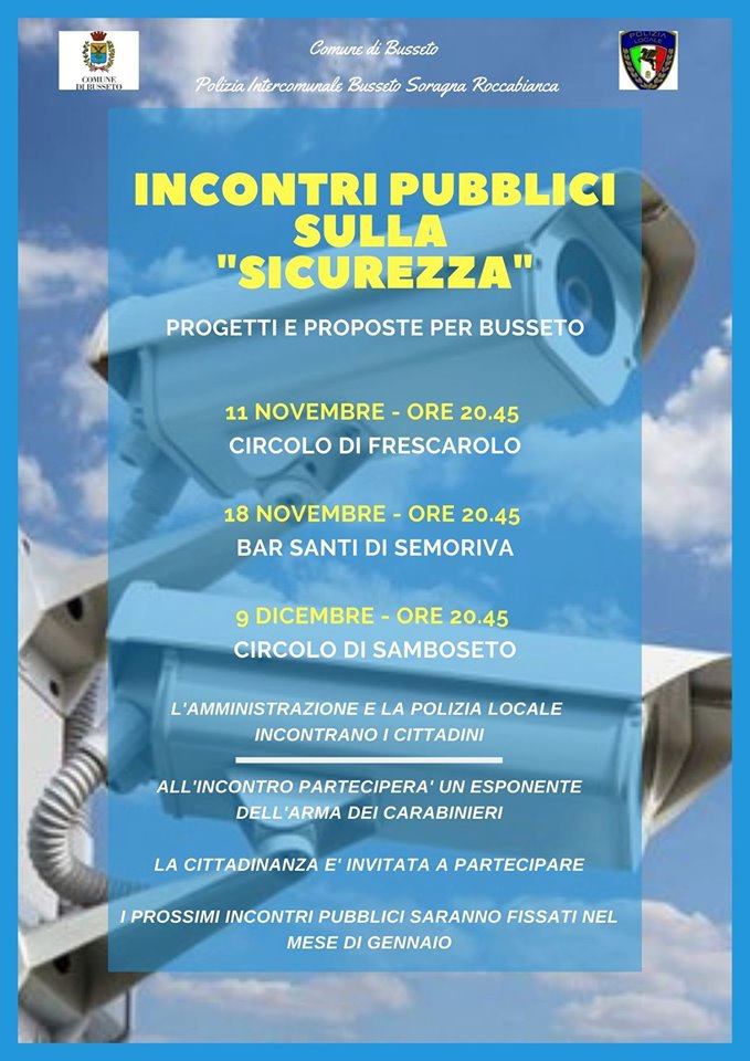 Evento Incontro Sicurezza – Samboseto Locandina Incontro Sicurezza – Samboseto - lunedì 9 dicembre ore 20:45 - 22:00