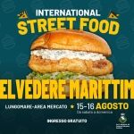 Immagine evento International Street Food Belvedere Marittimo a Belvedere Marittimo (CS) Potrebbe essere un contenuto grafico raffigurante hamburger e testo