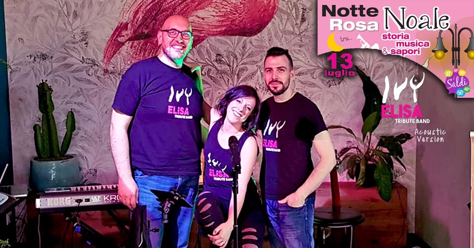 Evento IVY Elisa tribute band Acoustic Version Notte Rosa Noale VE Locandina IVY Elisa tribute band Acoustic Version Notte Rosa Noale VE - sabato 13 luglio ore 20:30 - 23:45