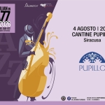 Immagine evento Jazz & Wine Experience – Cantine Pupillo a Siracusa (SR) May be a doodle of trumpet, saxophone, clarinet and text