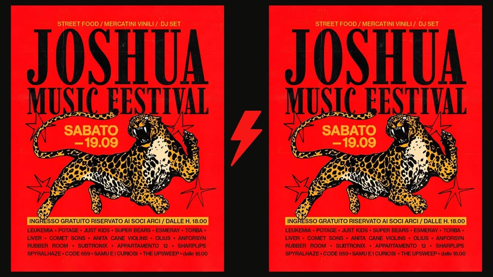 Evento Joshua Music Festival! Locandina Joshua Music Festival! - sabato 19 settembre ore 18:00 - 20:00