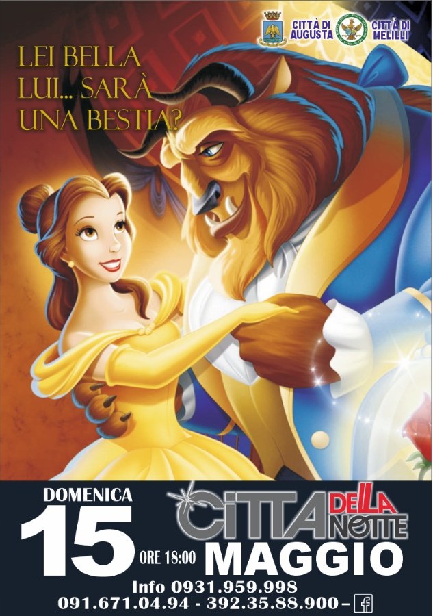 Evento La Bella E La Bestia Ad Augusta Melilli Locandina La Bella E La Bestia Ad Augusta Melilli - domenica 15 maggio ore 18:00 - 20:00