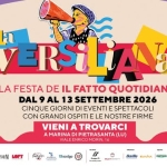 Immagine evento La Festa del Fatto Quotidiano 2026 a Pietrasanta (LU) May be a graphic of text
