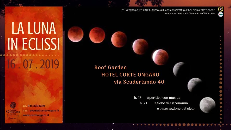 Evento La Luna in eclissi @Roof Garden Locandina La Luna in eclissi @Roof Garden - martedì 16 luglio ore 18:00 - 23:30