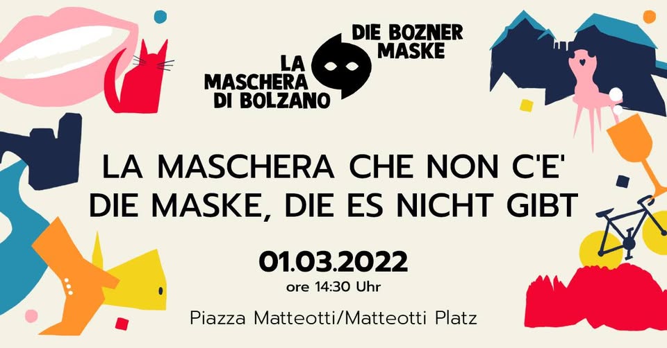 Evento La maschera che non c’è – Carnevale in piazza Locandina La maschera che non c’è – Carnevale in piazza - martedì 1 marzo ore 14:30 - 16:30
