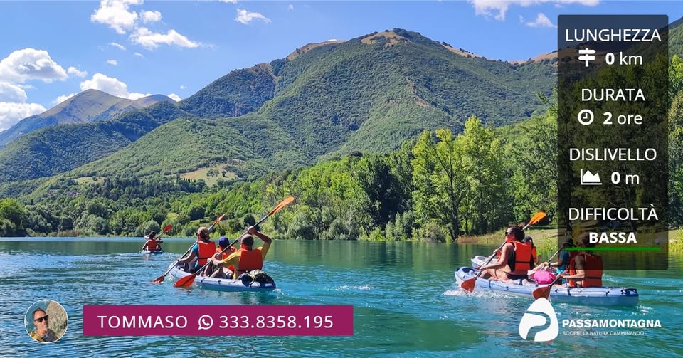 Evento Lago di Fiastra tour in canoa, bagno e aperitivo Locandina Lago di Fiastra tour in canoa, bagno e aperitivo - lunedì 31 agosto ore 09:00 - 11:00