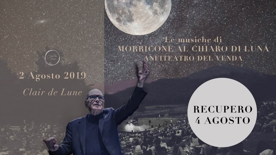 Evento Le musiche di Morricone – Recupero data – Anfiteatro del Venda Locandina Le musiche di Morricone – Recupero data – Anfiteatro del Venda - domenica 4 agosto ore 21:00 - 23:30