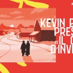 May be an illustration of text that says 'Incontro / giovedì 3settembre あん.者 KEVIN BARRY PRESENTA A > Le Serre d'Estate'