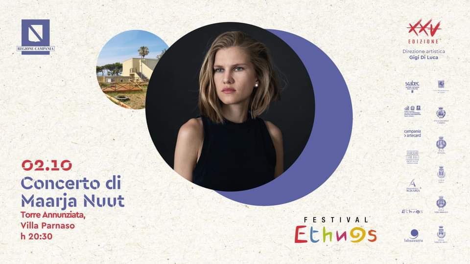 Evento Maarja Nuut in concerto Festival Ethnos Locandina Maarja Nuut in concerto Festival Ethnos - venerdì 2 ottobre ore 20:30 - 23:30