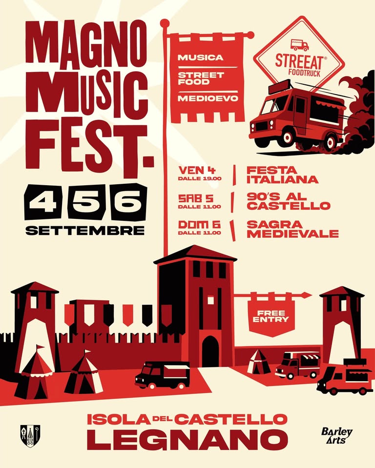 Evento Magno Music Fest Locandina Magno Music Fest - da venerdì 4 settembre - domenica 6 settembre 2026 ore 18:00 ore 23:30