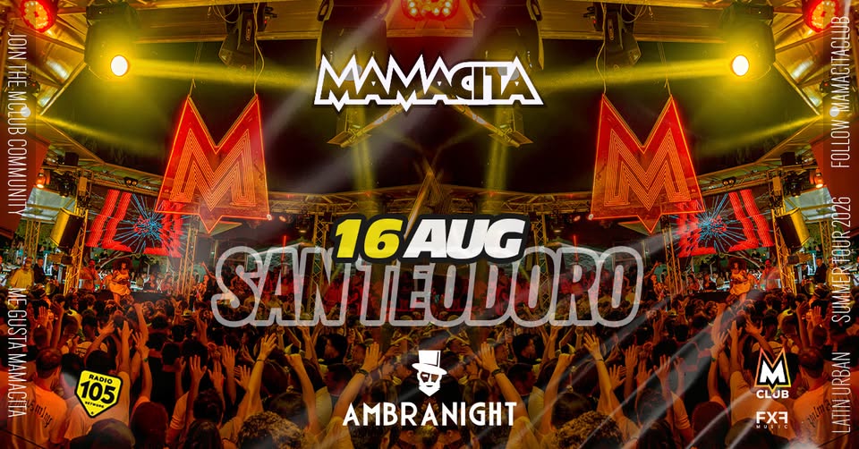 Evento Mamacita Ogni Domenica – Ambra Night – San Teodoro Locandina Mamacita Ogni Domenica – Ambra Night – San Teodoro - domenica 16 agosto ore 23:30 - 04:30