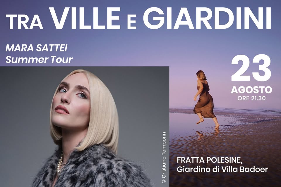 Evento Mara Sattei Summer Tour 2026 Locandina Mara Sattei Summer Tour 2026 - domenica 23 agosto ore 21:30 - 23:30