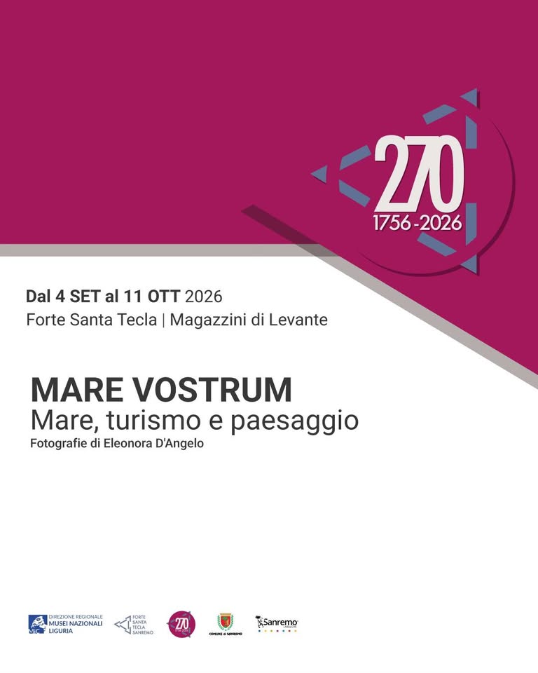 Evento Mare Vostrum Locandina Mare Vostrum - da mercoledì 30 settembre - domenica 11 ottobre 2026 ore 17:00 ore 20:00