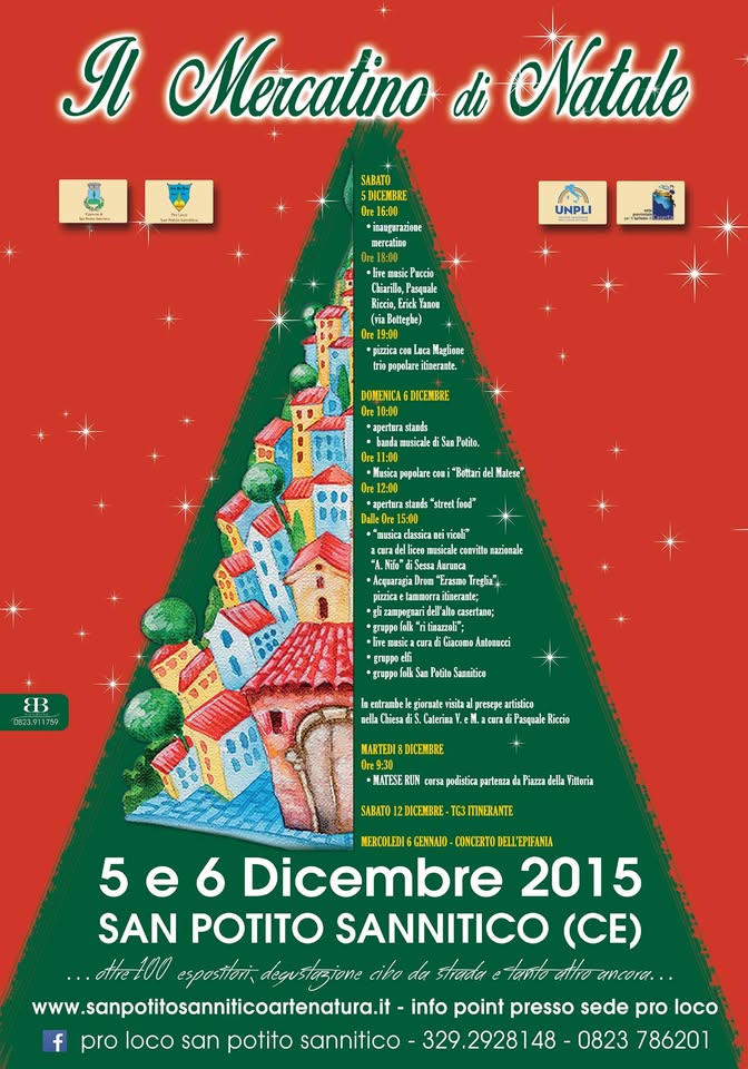 Evento Mercatino Di Natale Locandina Mercatino Di Natale - da sabato 5 dicembre - domenica 6 dicembre 2015 ore 03:00 ore 14:00