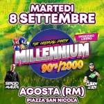 Immagine evento Millennium 90/2000 – Piazza San Nicola – Agosta (ROMA) a Agosta (RM) Millennium 90/2000 - Piazza San Nicola - Agosta (ROMA) a Agosta (RM) il 8 settembre 2026