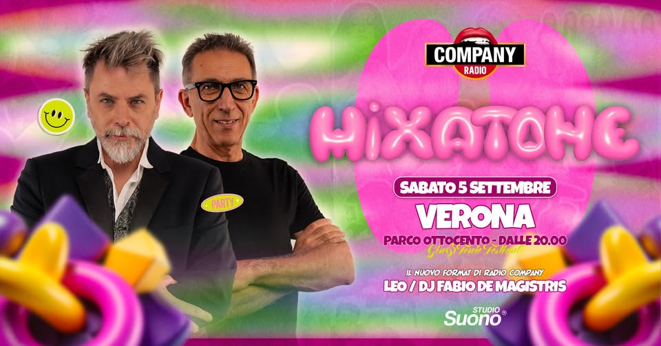 Evento Mixatone – Gin Tonic Festival Verona Locandina Mixatone – Gin Tonic Festival Verona - sabato 5 settembre ore 21:30 - 23:30