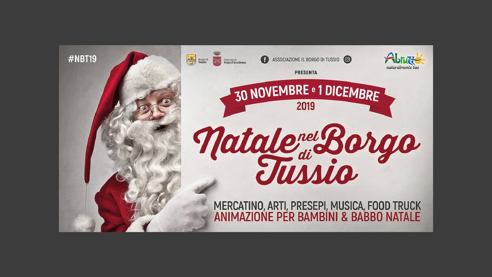 Evento Natale nel Borgo di Tussio Locandina Natale nel Borgo di Tussio - da sabato 30 novembre - domenica 1 dicembre 2019 ore 11:00 ore 20:00