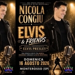 Immagine evento Nicola Congiu – Elvis & Friends “Speciale Anniversario 1977/2026” a Monterosso al Mare (SP) Nicola Congiu - Elvis & Friends "Speciale Anniversario 1977/2026" a Monterosso al Mare (SP) il 16 agosto 2026