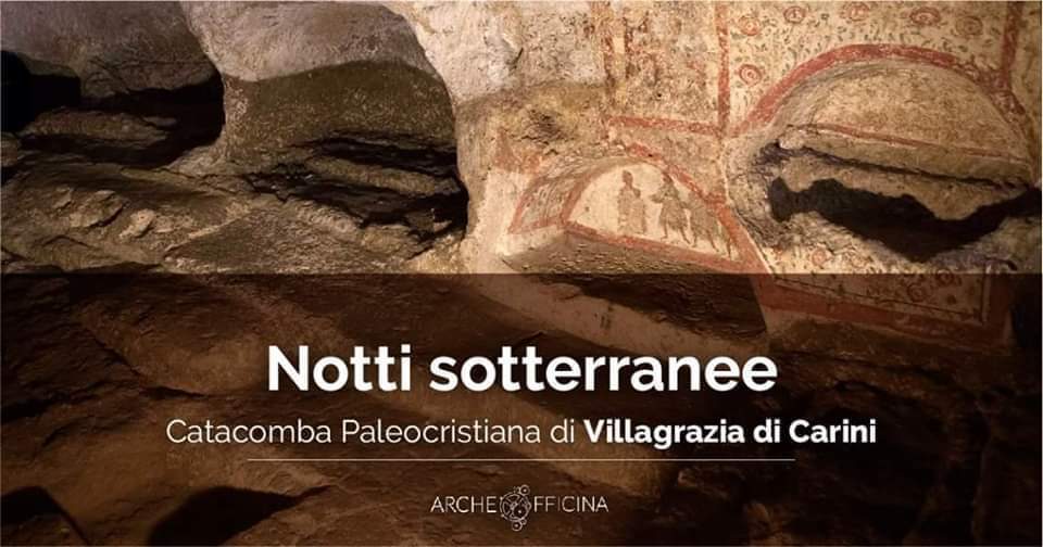 Evento Notti sotterranee Visite serali alla catacomba di Carini Locandina Notti sotterranee Visite serali alla catacomba di Carini - sabato 4 gennaio ore 18:00 - 22:00