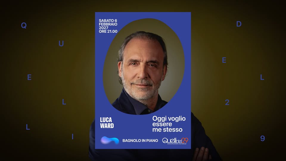 Evento Oggi Voglio Essere Me Stesso Teatro Comunale Di Bagnolo In Piano Locandina Oggi Voglio Essere Me Stesso Teatro Comunale Di Bagnolo In Piano - sabato 6 febbraio ore 21:00 - 23:00