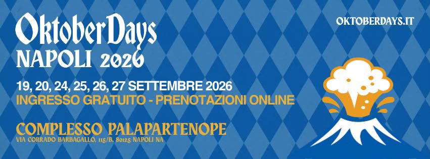 Evento Oktoberdays Locandina Oktoberdays - da sabato 19 settembre - domenica 27 settembre 2026 ore 17:00 ore 00:30