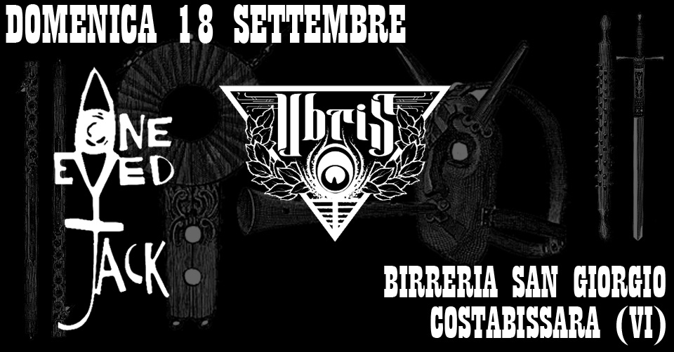 Evento One Eyed Jack Ubris Locandina One Eyed Jack Ubris - domenica 18 settembre ore 21:00 - 01:00