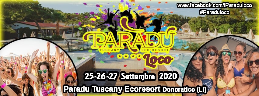 Evento Paradù Loco Fit Baila 2020 25 – 26 – 27 Settembre Locandina Paradù Loco Fit Baila 2020 25 – 26 – 27 Settembre - da venerdì 25 settembre - domenica 27 settembre 2020 ore 16:00 ore 17:00