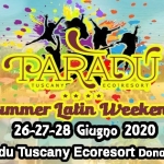 Immagine evento Paradù Summer Latin Weekend 2020 26 – 27 – 28 Giugno a Castagneto Carducci (LI) No photo description available.