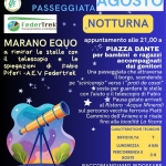 PASSEGGIATA NOTTURNA per bambini , ragazzi e genitori a Marano Equo (RM) il 3 agosto 2026