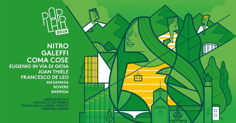 Evento Poplar Festival 2018 Locandina Poplar Festival 2018 - da mercoledì 26 settembre - giovedì 27 settembre 2018 ore 14:00 ore 23:59