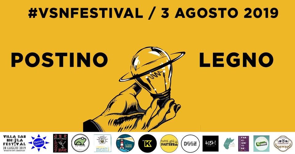 Evento Postino Legno – Villa San Nicola Festival 2019 (free entry) Locandina Postino Legno – Villa San Nicola Festival 2019 (free entry) - sabato 3 agosto ore 21:30 - 23:59