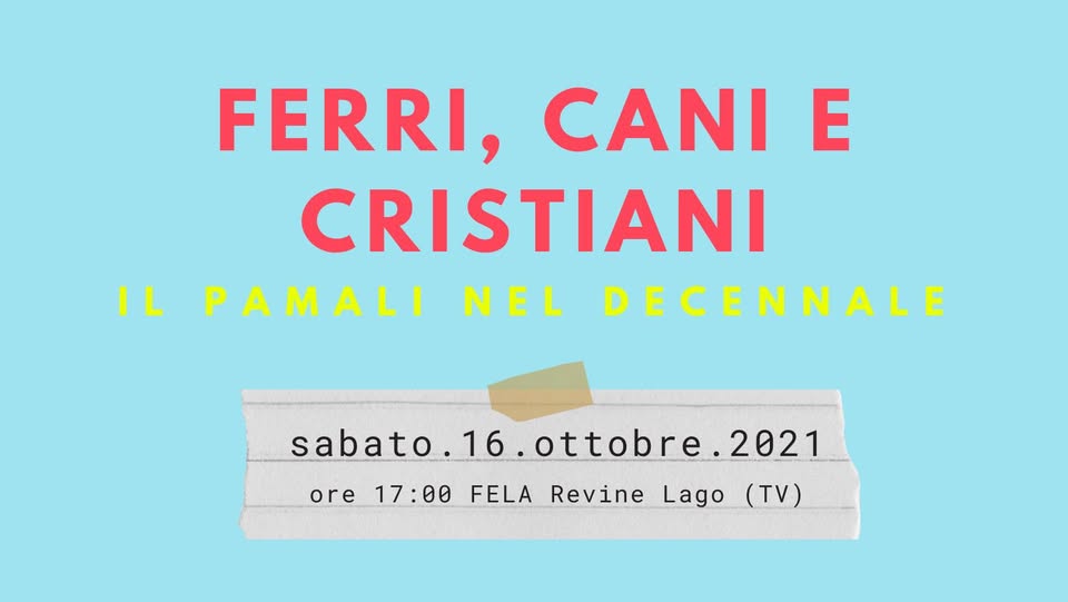 Evento Presentazione fotolibro PAMALI 2019 Locandina Presentazione fotolibro PAMALI 2019 - sabato 16 ottobre ore 17:00 - 19:00