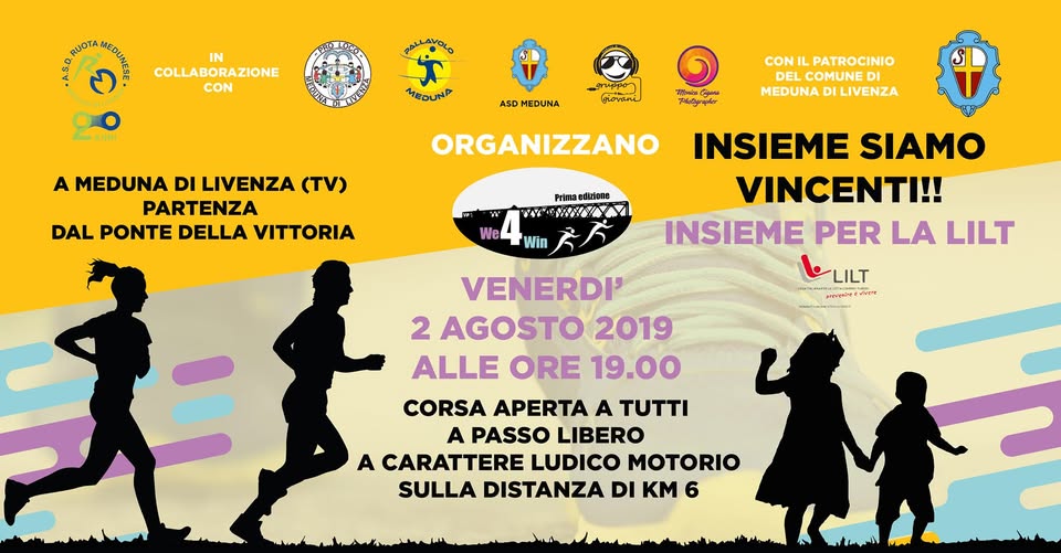 Evento Prima we4win Meduna Locandina Prima we4win Meduna - venerdì 2 agosto ore 18:00 - 00:30
