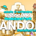 Immagine evento Randomr – Lazise (VR) – Movieland Park a Lazise (VR) May be a graphic of text that says "MOVIELAND THE HOLL YWOOD PARK MOVIELAND HOLLYWOOD sabato 12 settembre CSTOWER Lazise VR) Movieland Park RANDO DOMM #unafestaacaso"