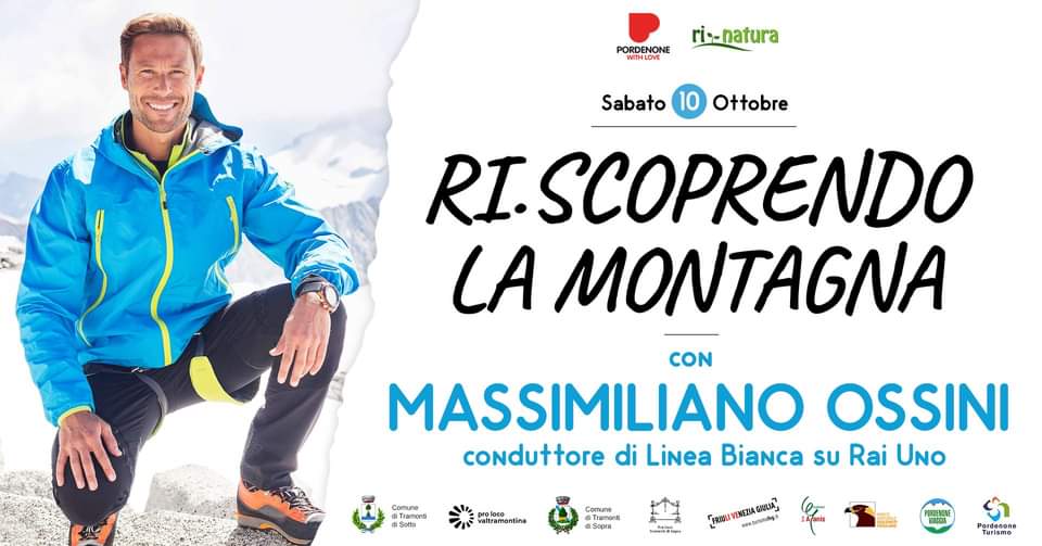 Evento Ri.scoprendo la Montagna con MASSIMILIANO OSSINI – 10.10 Locandina Ri.scoprendo la Montagna con MASSIMILIANO OSSINI – 10.10 - sabato 10 ottobre ore 09:00 - 19:00