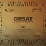 Immagine evento Ritual Orsay 26.07 a Jesolo (VE) Ritual Orsay 26.07 a Jesolo (VE) il 26 luglio 2026