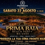 Immagine evento Sabato 22 Agosto h. 20.00 Beach Party 80/2000 the last event al Prima Baia Chiosco a Caorle (VE) Sabato 22 Agosto h. 20.00 Beach Party 80/2000 the last event al Prima Baia Chiosco a Caorle (VE) il 22 agosto 2026