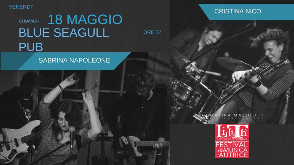 Evento Sabrina Napoleone Cristina Nico live at Blue Seagull Pub Locandina Sabrina Napoleone Cristina Nico live at Blue Seagull Pub - venerdì 18 maggio ore 22:00 - 23:59