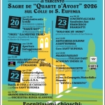 Immagine evento Sagre de “Quarte d’Avost” 2026 a Tarcento Sagre de "Quarte d'Avost" 2026 a Tarcento il 21 agosto - 22 agosto 2026