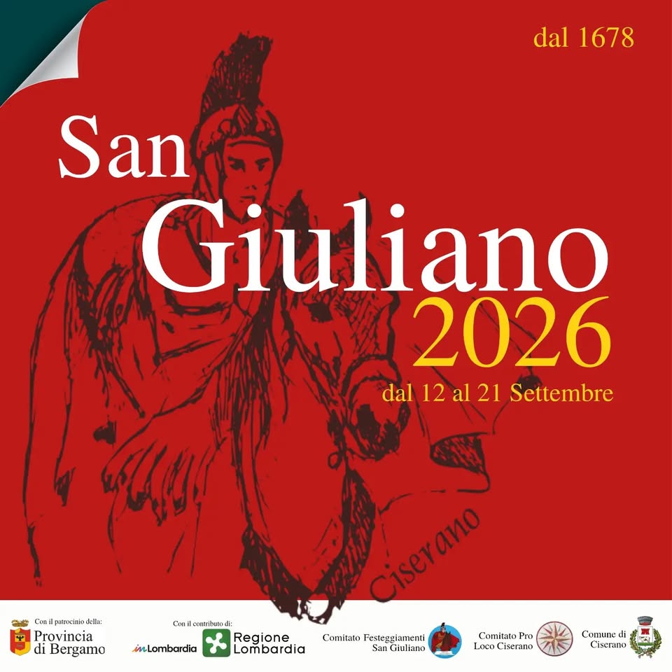 Evento San Giuliano 2026 Locandina San Giuliano 2026 - da sabato 12 settembre - lunedì 21 settembre 2026 ore 15:00 ore 23:55