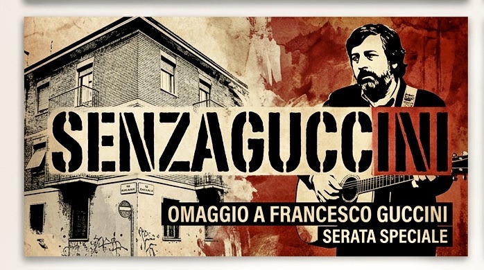 Evento Senzaguccini. Un omaggio a Francesco Guccini Locandina Senzaguccini. Un omaggio a Francesco Guccini - giovedì 24 settembre ore 19:00 - 21:00