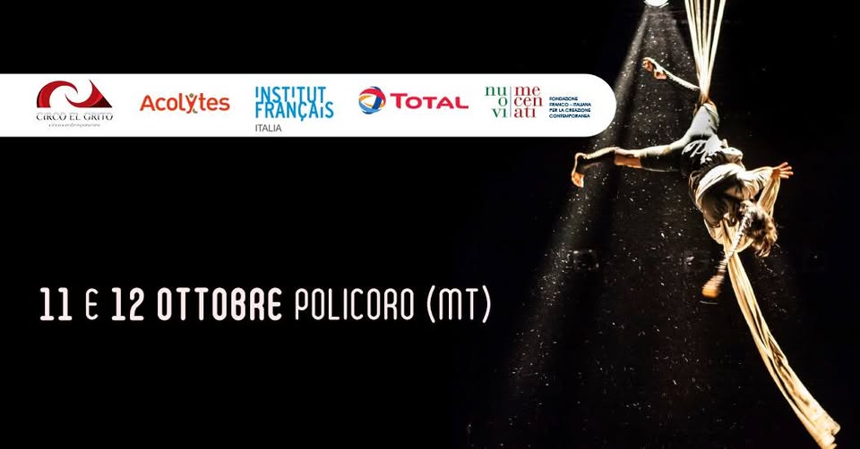 Evento Si Tu T’imagines – Circo El Grito e Acolytes – Policoro (MT) Locandina Si Tu T’imagines – Circo El Grito e Acolytes – Policoro (MT) - da mercoledì 11 ottobre - giovedì 12 ottobre 2017 ore 21:00 ore 23:30