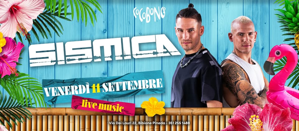 Evento Sismica Live Venerdì 11 Settembre Locandina Sismica Live Venerdì 11 Settembre - venerdì 11 settembre ore 21:00 - 23:00