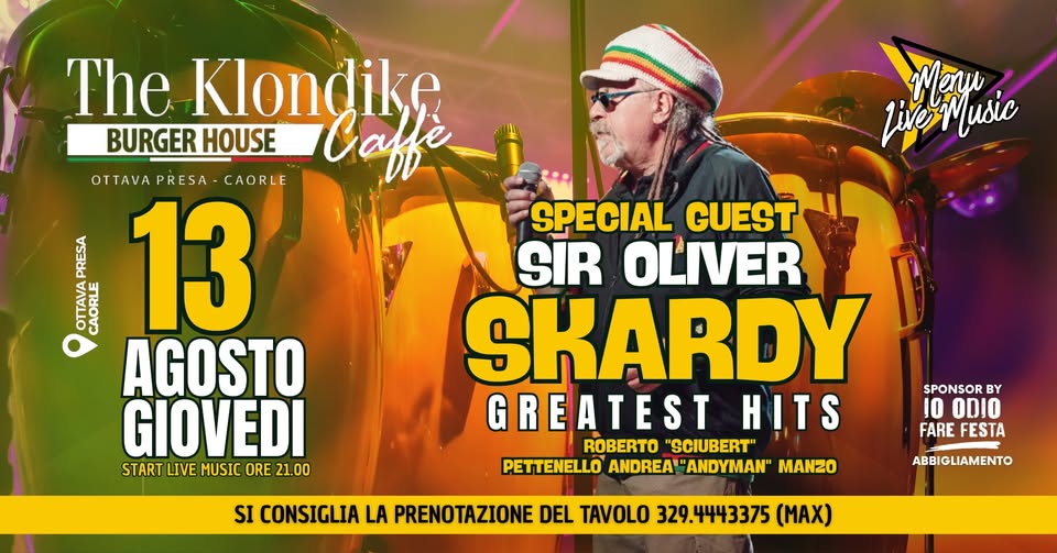 Evento Skardy Greatest Hits Locandina Skardy Greatest Hits - giovedì 13 agosto ore 21:00 - 23:00