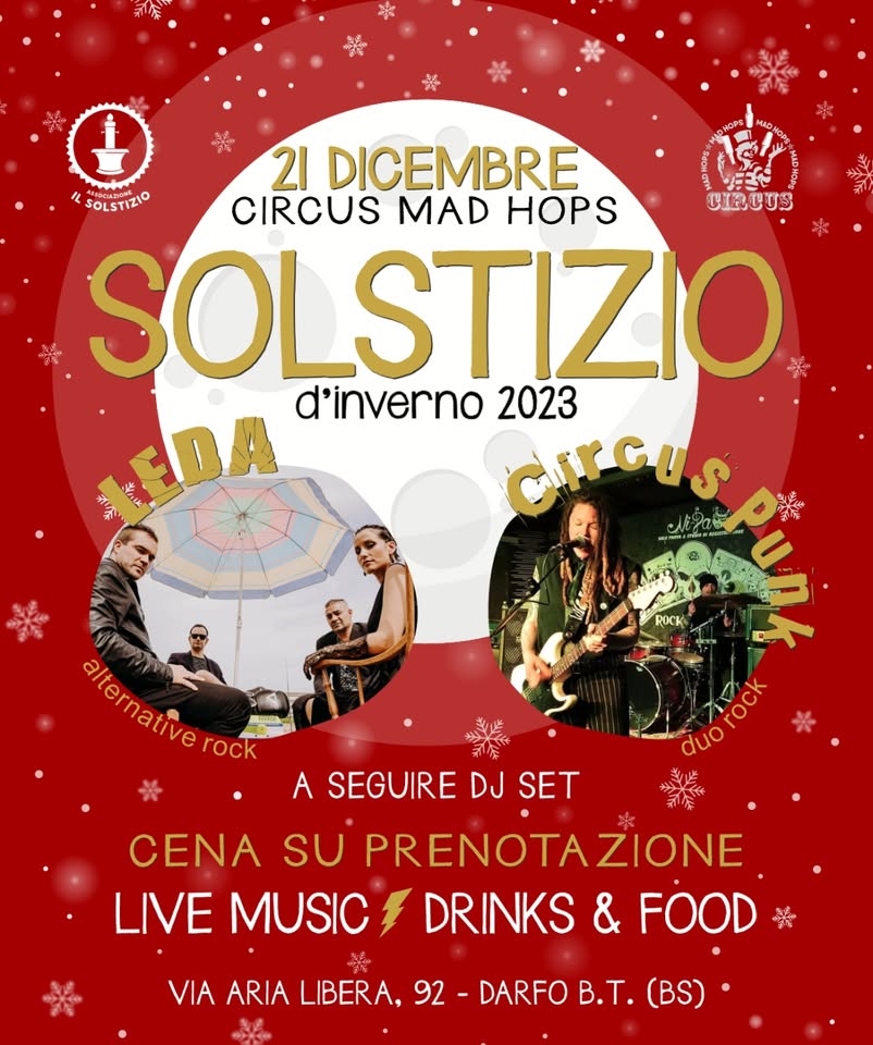 Evento Solstizio d’Inverno 2023 Locandina Solstizio d’Inverno 2023 - giovedì 21 dicembre ore 20:00 - 22:00